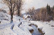 Walter Moras Romantische Winterlandschaft oil on canvas